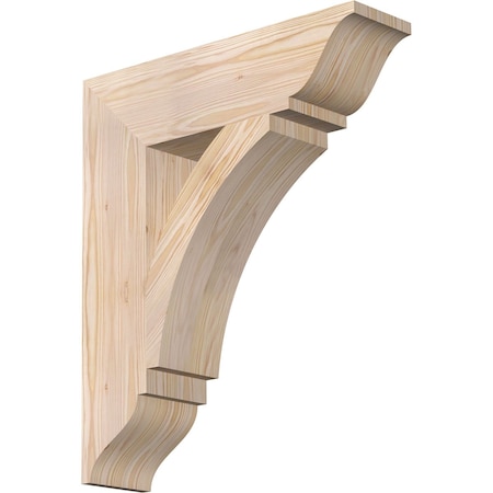 Ekena Millwork Thorton Traditional Smooth Bracket, Douglas Fir, 5 1/2"W x 22"D x 26"H BKT06X22X26THR01SDF